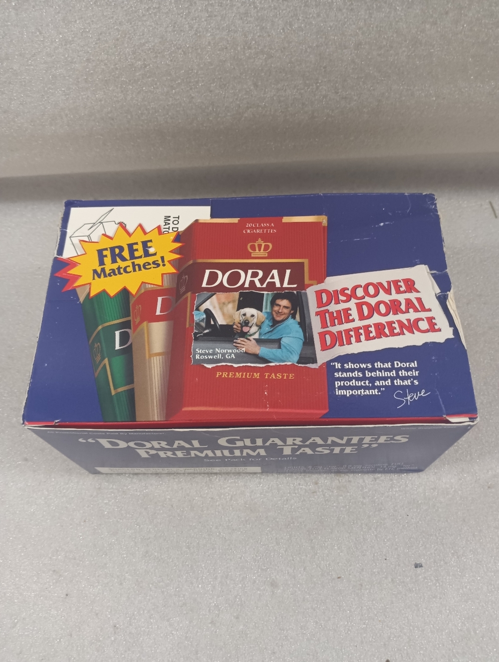 Vintage Doral Cigarette Advertising Match Books New